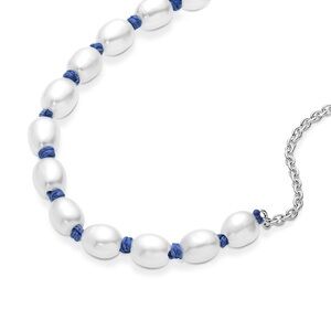 Pandora Silver Bracelet with Blue Accents